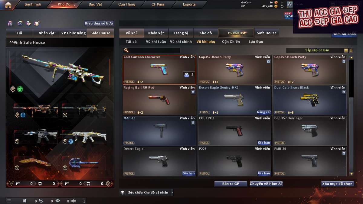 shop acc cf uy tin gia re